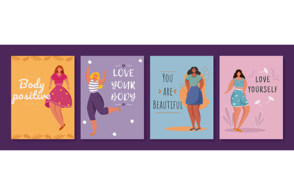 Body Positive Posters Template Set: Designing Inclusive Visuals for the Feminism Movement