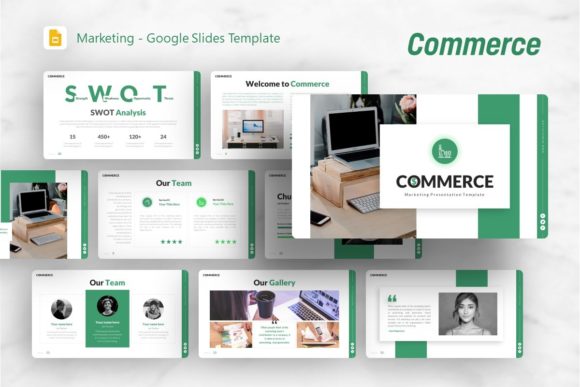 Elevating Business Narratives with the Google Slides Template - Commerce