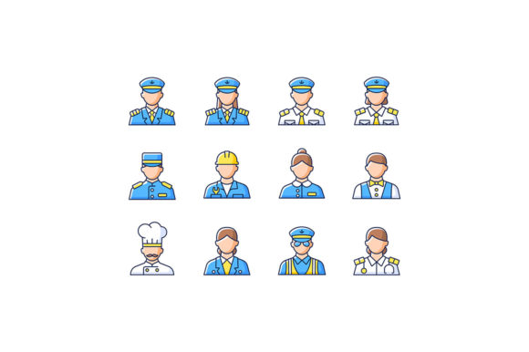 Enhancing Your Vacation Experience with Cruise and Hotel Staff RGB Color Icons