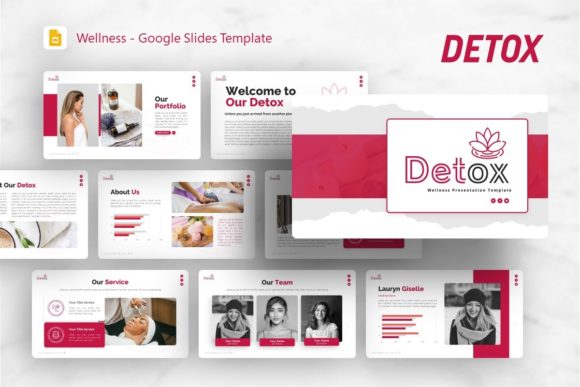 Exploring the Versatility of the Google Slides Template - Detox for Wellness Presentations