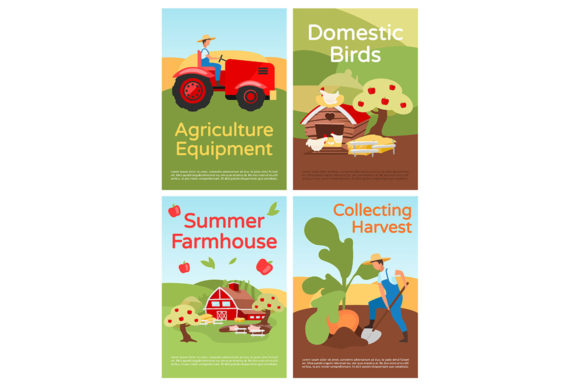 Farming Brochure Template Set for Modern Agribusiness