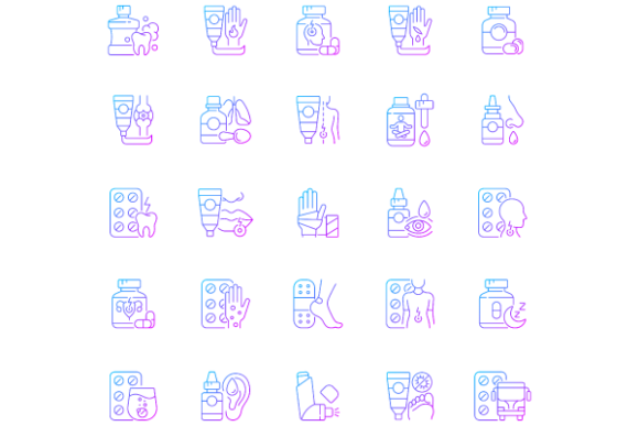 Strategic Application of the Medical Treatment Gradient Icons Bundle in Healthcare Design